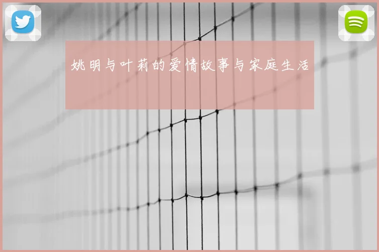 姚明与叶莉的爱情故事与家庭生活